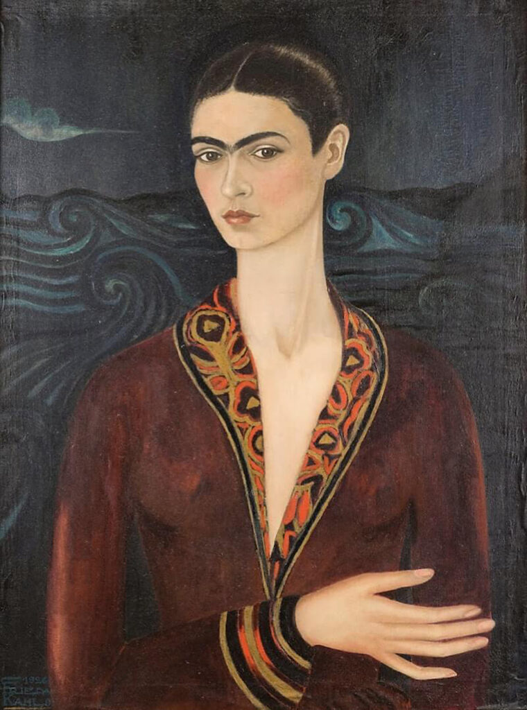 Frida Kahlo, Self-portrait in a Velvet Dress