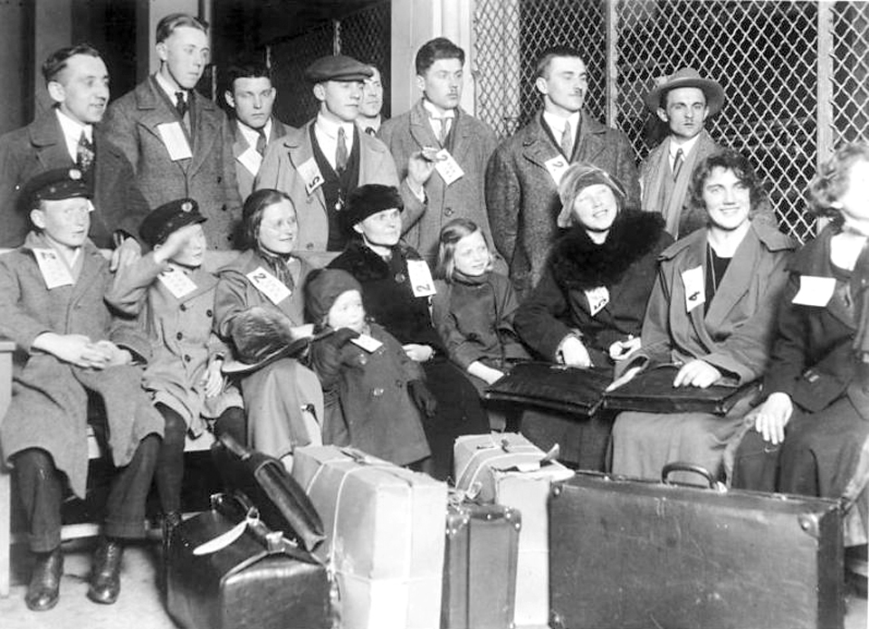 Admission des immigrants à Ellis Island (New York), 1931